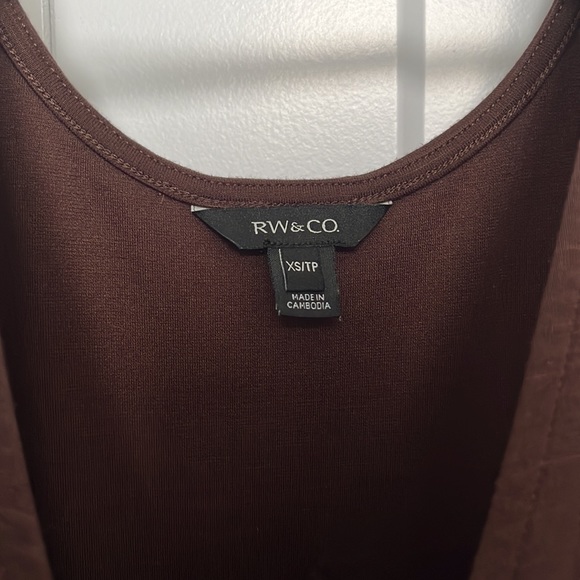Brown RW&Co Tank Top - Picture 2 of 3